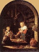 Gerard Dou The Grocer's Shop oil on canvas